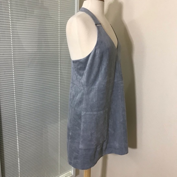 BCBG OVERALL SKIRT dress gray Side/Front pocket - Picture 2 of 5